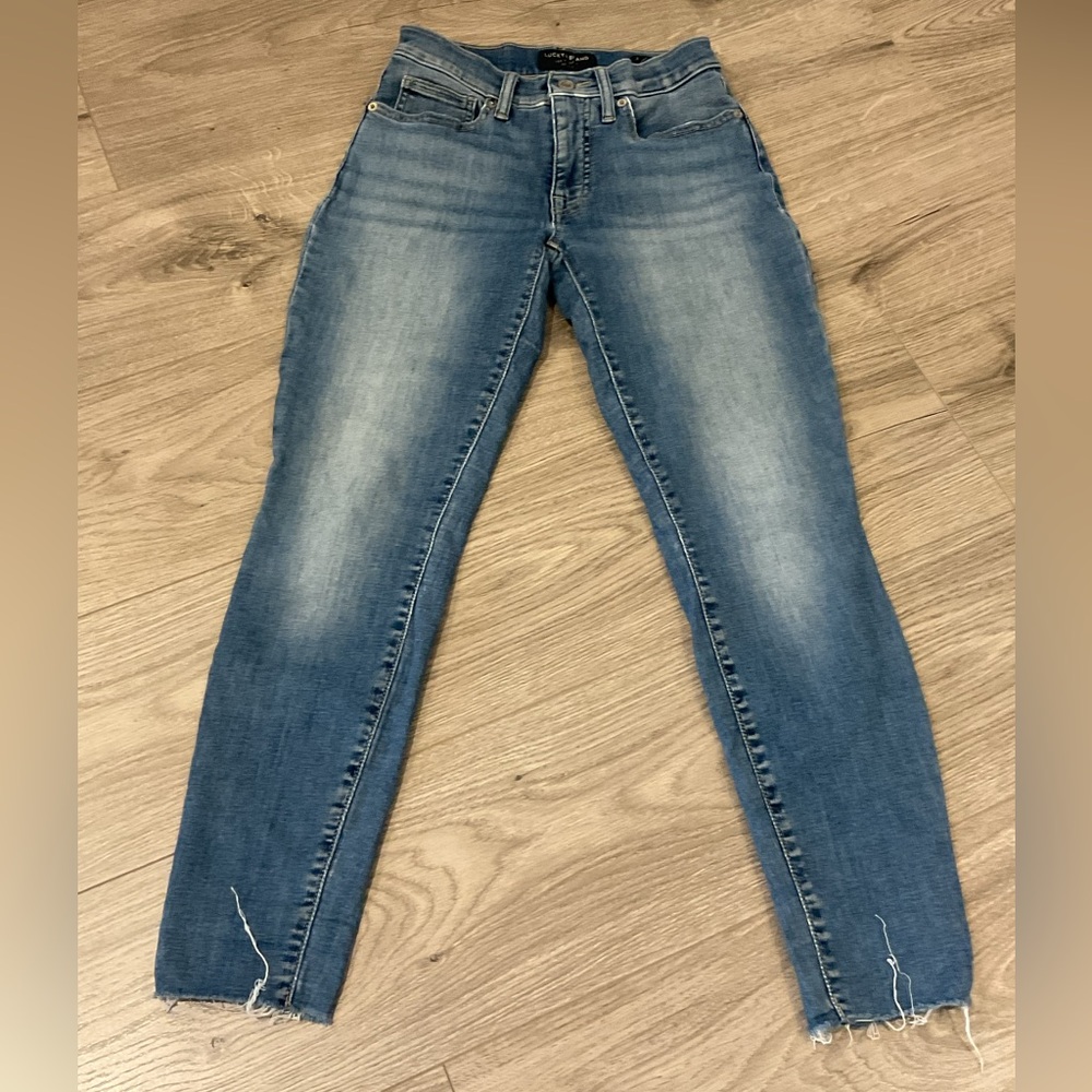 Lucky brand mid rise, skinny Ava ankle jeans
